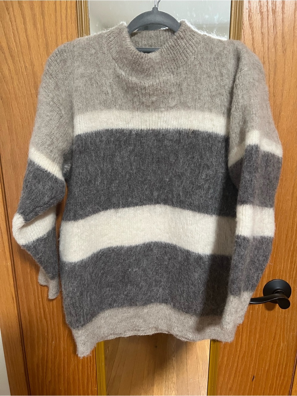 Iceland Pure Wool striped sweater.